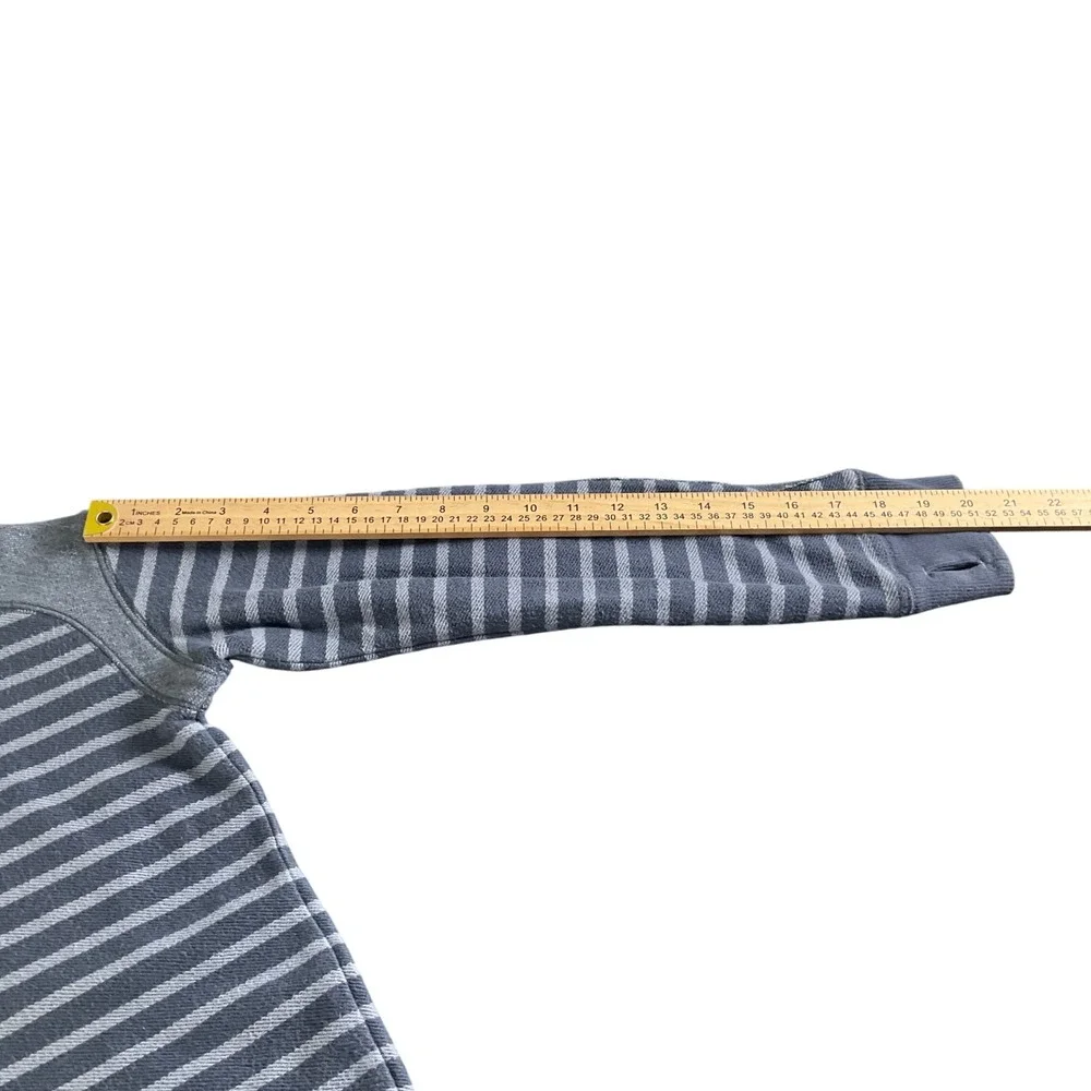 LLBean Kids Boys Striped Long Sleeve Raglan Sweatshirt‎ Size M 10-12